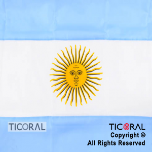 BANDERA TELA ARGENTINA CON SOL CANDELA 70CMX140CM X 1